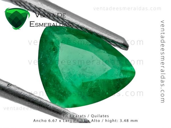 esmeralda de muzo talla triangular