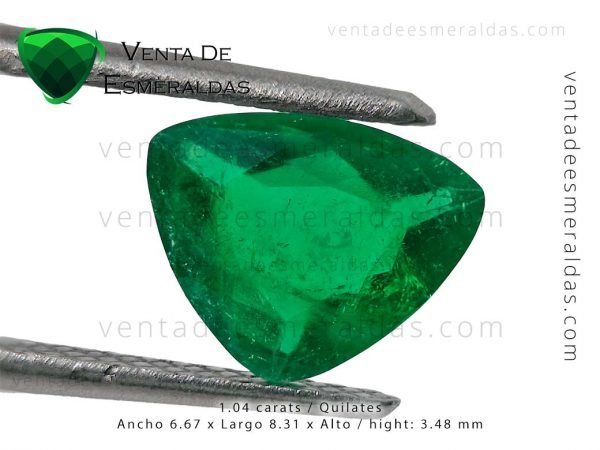 esmeralda de muzo talla triangular