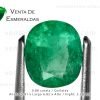 esmeralda talla cushion de 0.88 quilates colombian emerald from muzo colombian