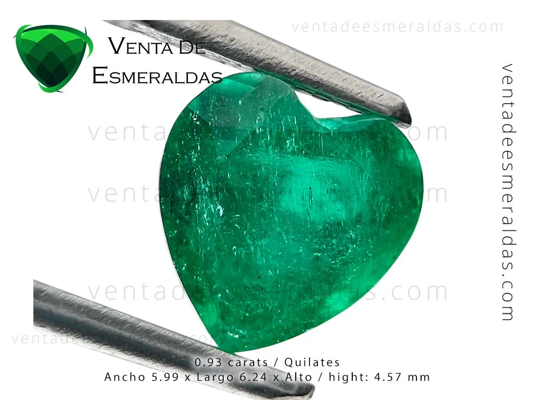 colombian emerald heart cut esmeralda colombiana de muzo talla corazon