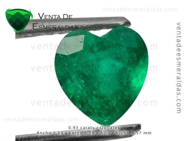 colombian emerald heart cut esmeralda colombiana de muzo talla corazon
