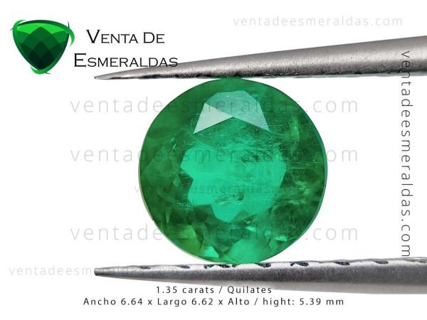 esmeralda colombiana de coscuez boyaca forma redonda