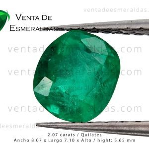 esmeralda talla Cushion de muzo calidad AA esmeralda talla Cushion de muzo calidad AA