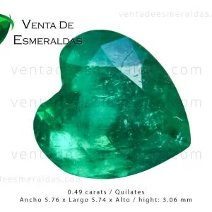 esmeralda talla corazón de 0-49 quilates colombian emerald from muzo esmeralda talla corazón de 0-49 quilates colombian emerald from muzo