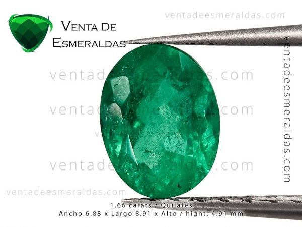 esmeralda talla ovalada de muzo calidad AA