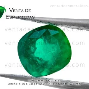 esmeralda colombiana de muzo talla cushion (2) esmeralda colombiana de muzo talla cushion