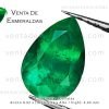 esmeralda talla lagrima de muzo colombian emerald