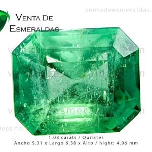 esmeralda colombiana de 1.08 quilates de la region de coscuez esmeralda colombiana de 1.08 quilates de la región de Coscuez