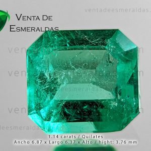 esmeralda colombiana de la mina de muzo con inclusiones talla rectangular (5) esmeralda colombiana de la mina de muzo con inclusiones talla rectangular