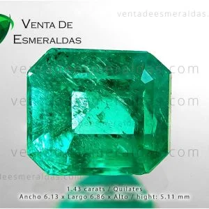 esmeralda colombiana de la region de muzo colombia (3) Esmeralda Natural Colombiana de 1.43 quilates de la región de Muzo