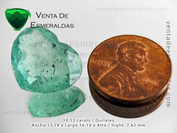 esmeralda de colombia talla corazon de muzo color claro colombian emerald