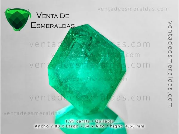 esmeralda de la mina de muzo colombia con inclusiones