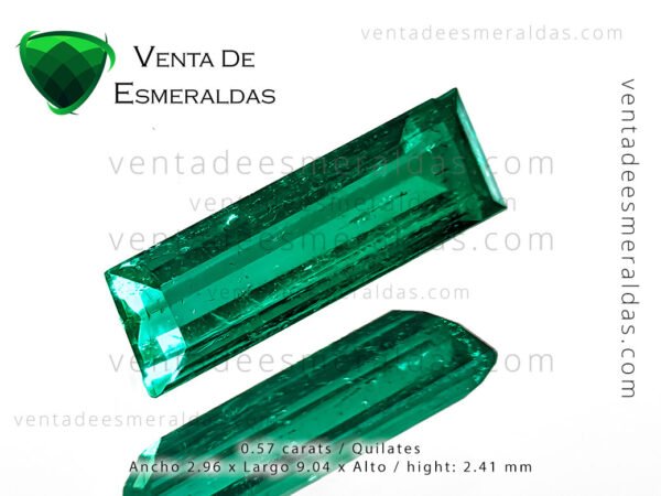 colombian emerald shape baguette , from muzo mine esmeralda colombiana talla bagette de la mina de muzo colombia, calidad AAA