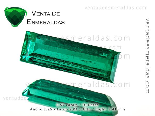 colombian emerald shape baguette , from muzo mine esmeralda colombiana talla bagette de la mina de muzo colombia, calidad AAA