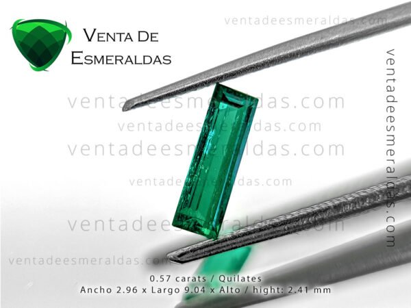 colombian emerald shape baguette , from muzo mine esmeralda colombiana talla bagette de la mina de muzo colombia, calidad AAA