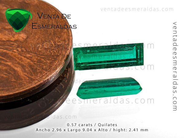 colombian emerald shape baguette , from muzo mine esmeralda colombiana talla bagette de la mina de muzo colombia, calidad AAA