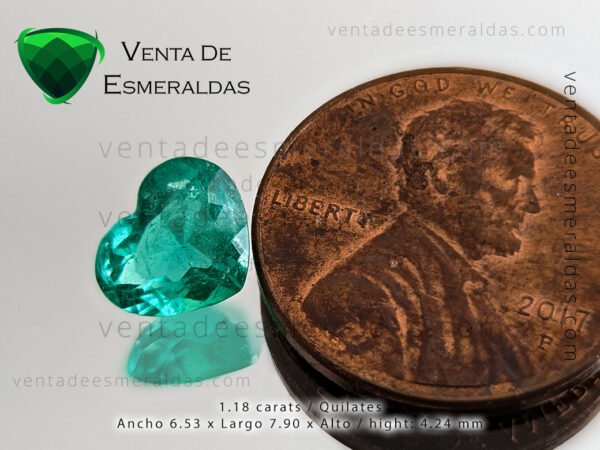 esmeralda talla corazon de mina de muzo colombian emerald calidad AA+